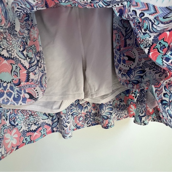T by Talbots Summer Sporty Athletic Breathable Elastic Waist Skort Paisley M - Picture 4 of 12